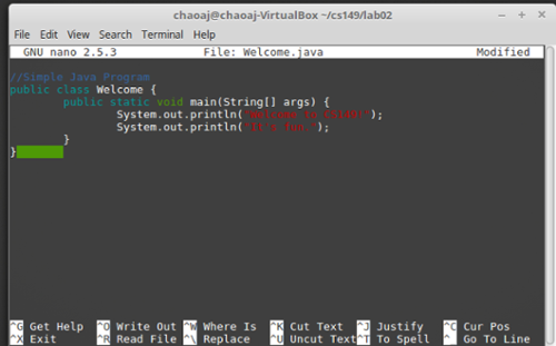 Nano Editor screenshot